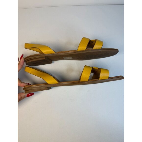 Aldo Fandra Pillow Walk Flat Sandals Yellow Size 11 Open Toe Casual Shoes - Picture 8 of 11